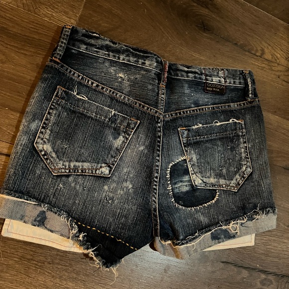 Goldsign cutoff shorts in distressed wash size 27 - Picture 8 of 10